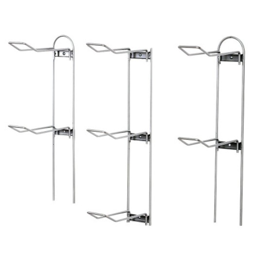 Knape & Vogt John Sterling Garage Sports Ball Rack, 7-ball capacity, alloy steel silver, 63-1/8"